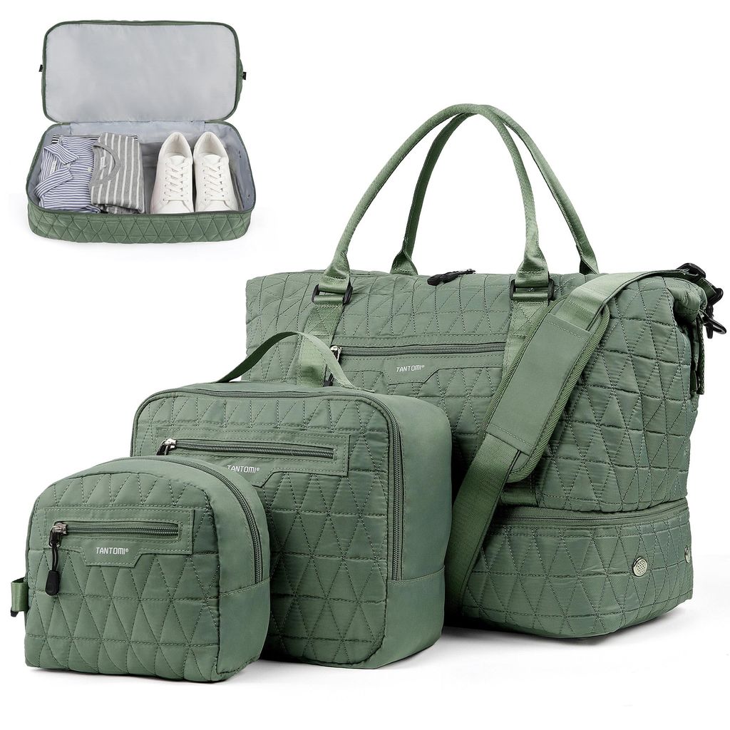 Reisetasche Set Damen, 46x23x35cm Weekender Handgepäck Produktbild 