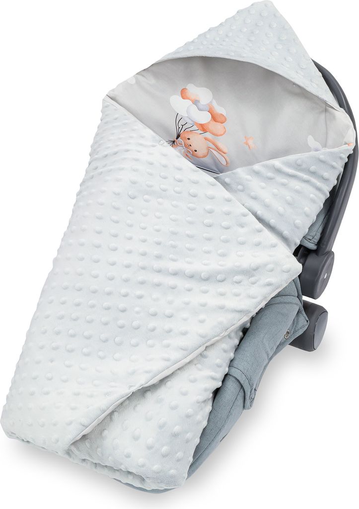 Einschlagdecke Babyschale Baby Decke 90x90 cm - Fußsack Blanket für Kinderwagen und Autositz Ganzjahres für Neugeborenen und Kleinkinder Einschl...