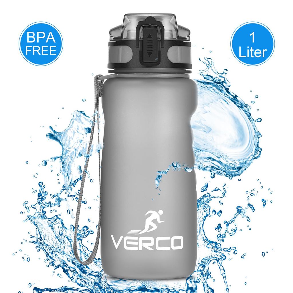1L/1 Liter Premium Trinkflasche Sport Flasche Wasserflasche Sieb BPA Frei Wasser 