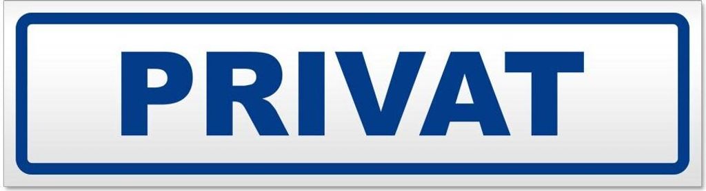 Kiwistar Privat Magnetschild Schild magnetisch - 60cm Verkehrsblau - Magnetfolie für Auto PKW Kfz