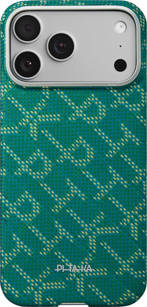 Pitaka KI1701PTK, Cover, Apple, iPhone 17 Pro, 16 cm (6.3"), Gold, Grün
