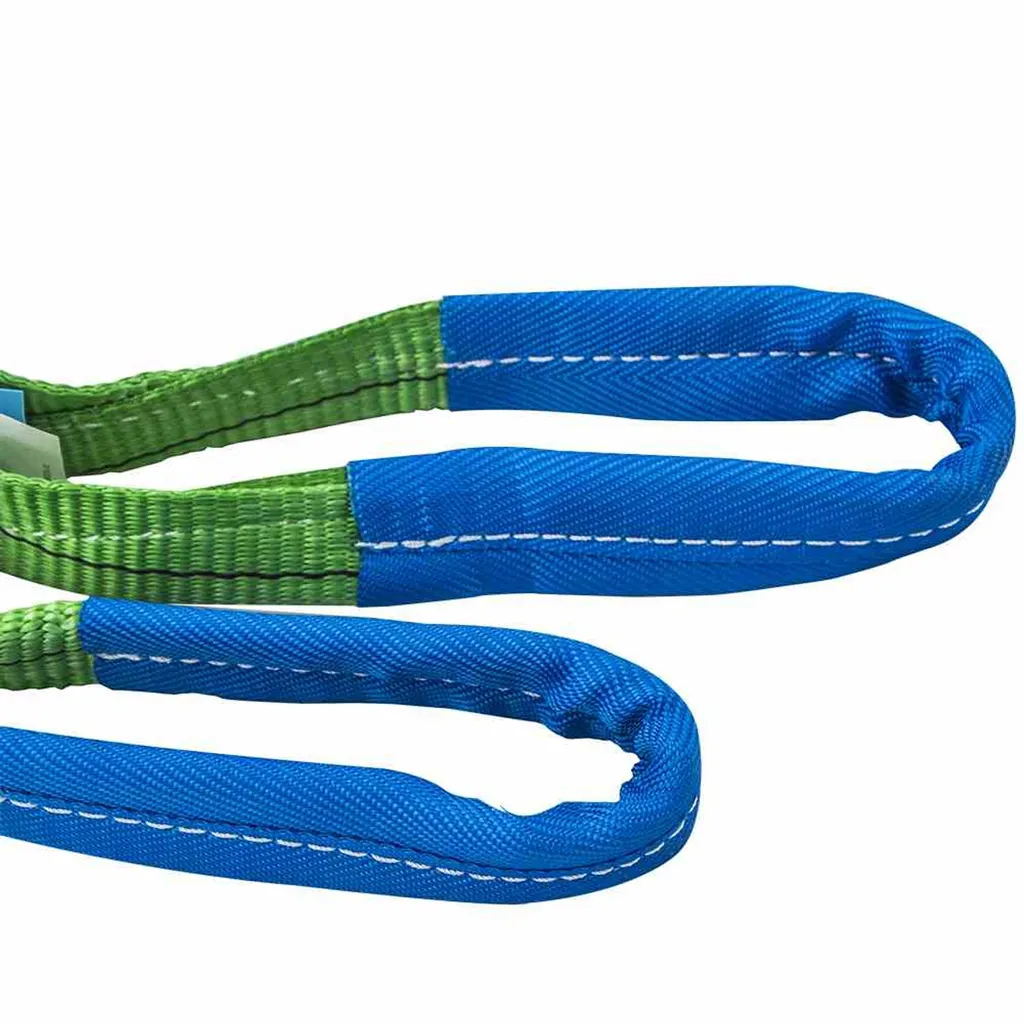 Élingue de levage 2m sangle textile à boucles pour charge lourde - 3