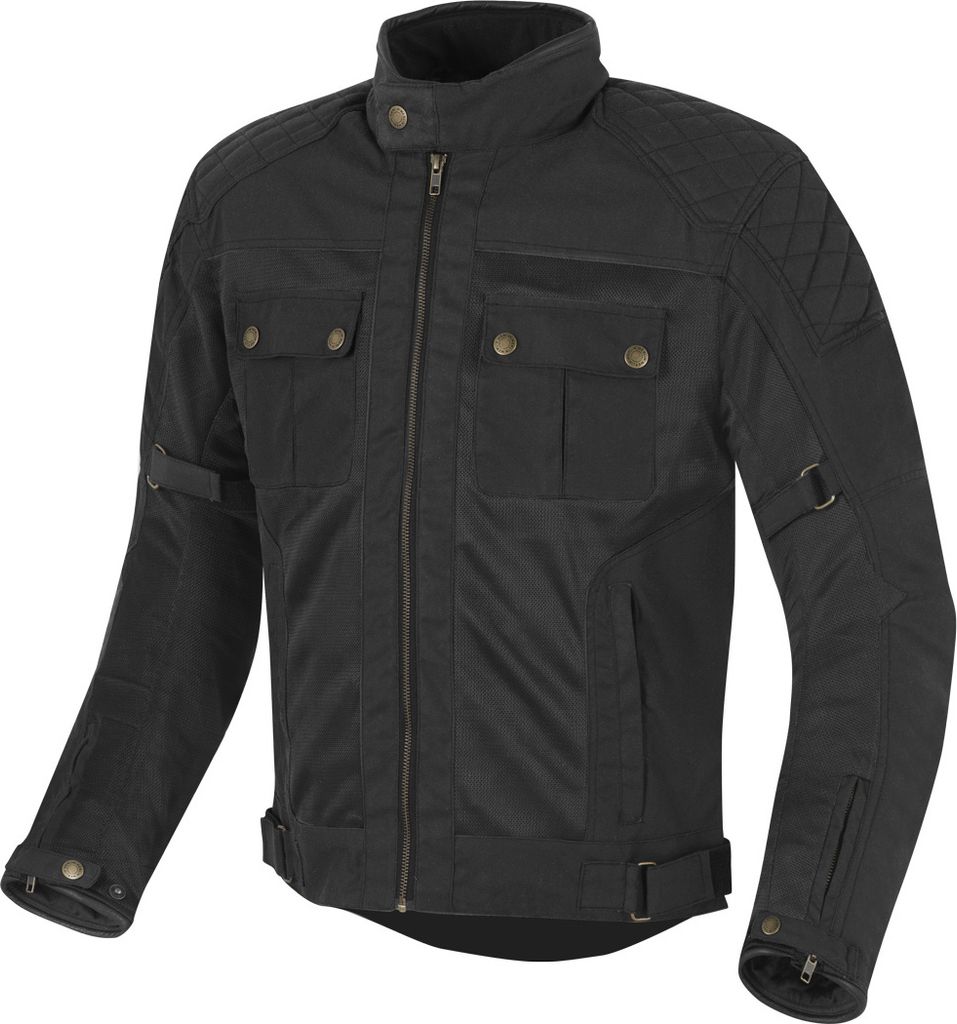 Merlin Shenstone Motorrad Wachsjacke, schwarz, S