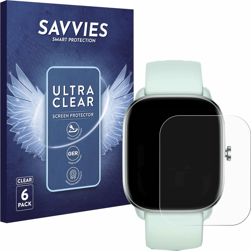 6x Für Huami Amazfit GTS 4 Mini Schutzfolie Savvies Produktbild 