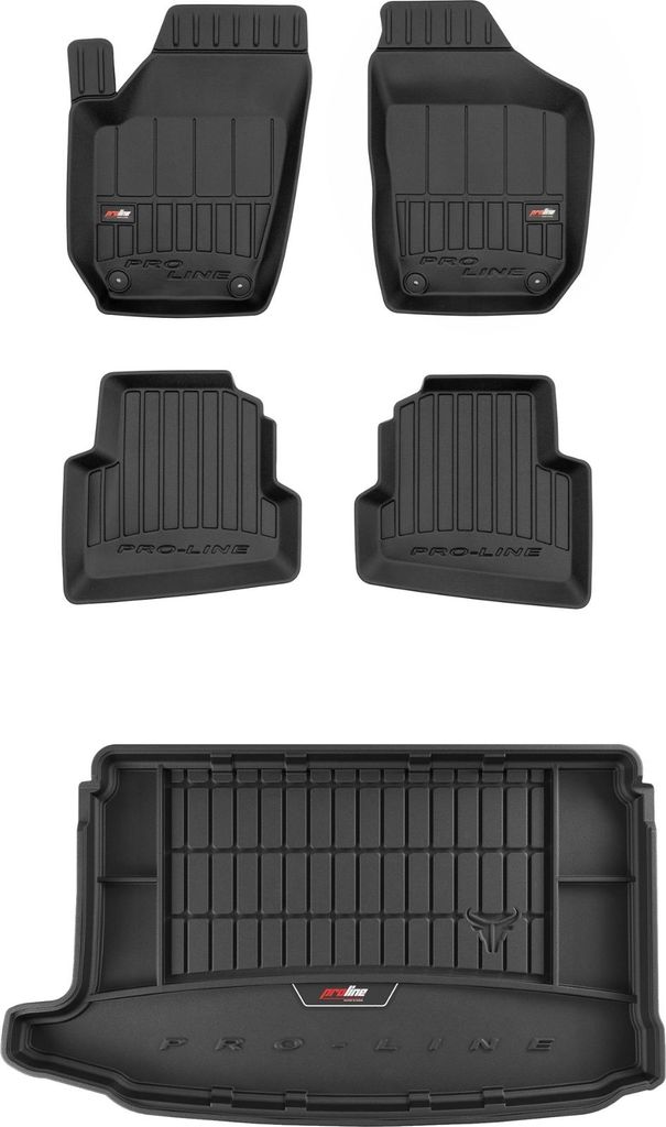 FROGUM 3D Gummimatten und Kofferraummatte für VW Polo IV 2001-2009