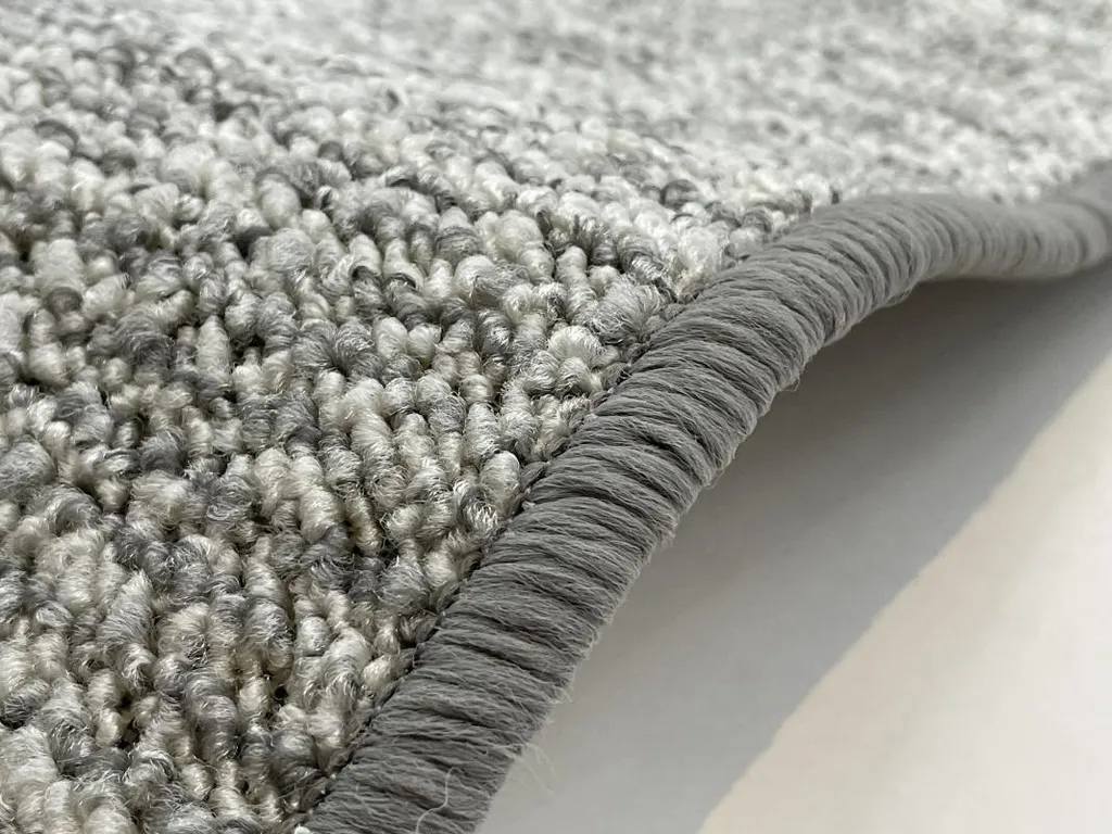 Tapis de Salon Carré Gris Alassio 150x150 cm au Design Contemporain - 5