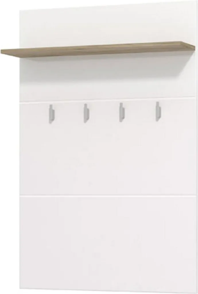 Dmora Montese Appendiabiti Design 114h Bianco per Arredo Ingresso