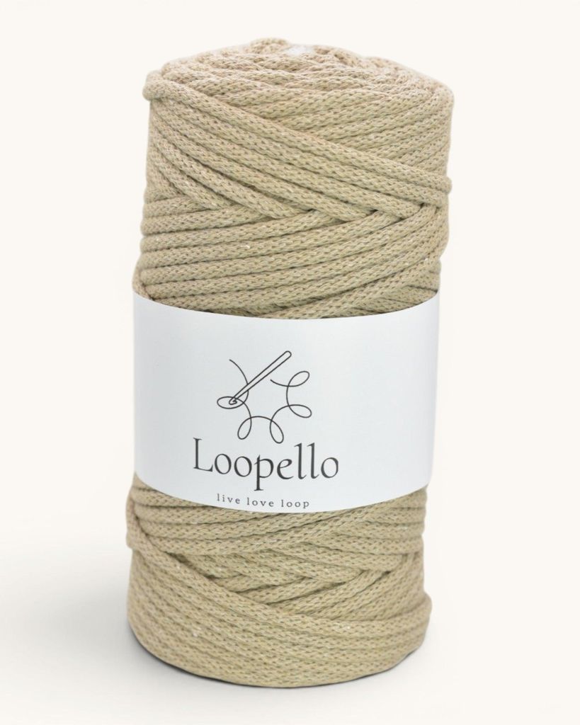 Loopello Baumwollkordel Classic 5 mm 100 m – Sand Produktbild 
