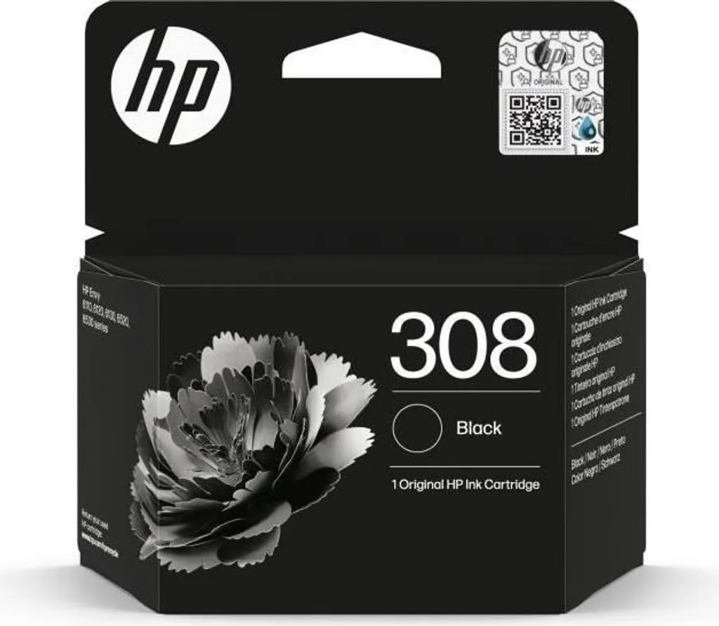 HP 308 Originale Nero (7FP21UE) - Cartuccia Inchiostro Alta Precisione