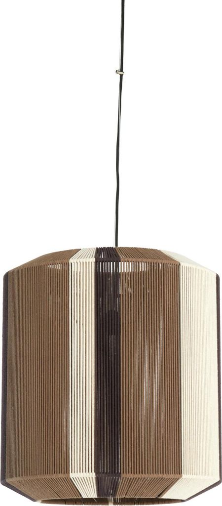 Light & Living - hängeleuchte - Kozana - braun - textil - E27 - 2982883