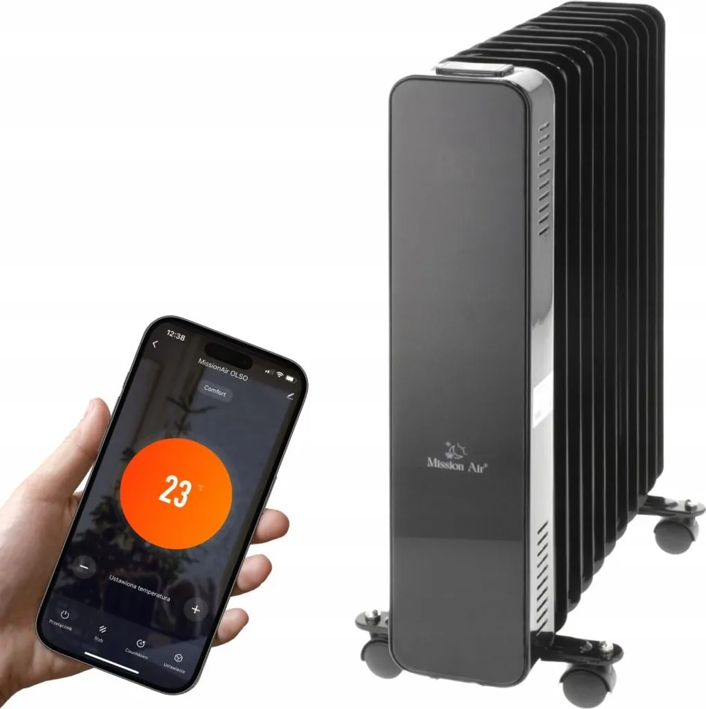 Radiatore a olio OSLO 2500W Black WiFi - 6