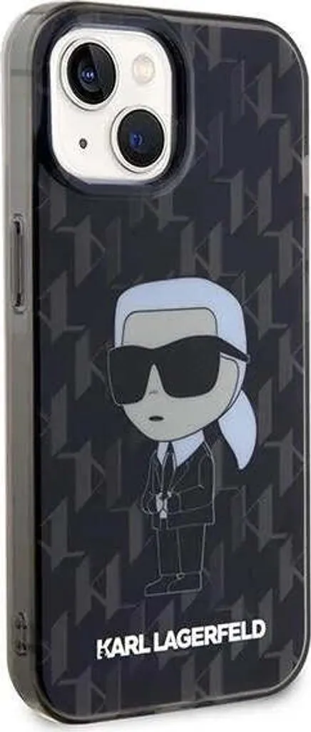 Karl Lagerfeld Ikonik Monogram iPhone 15 Case - Eleganza in Nero - 10