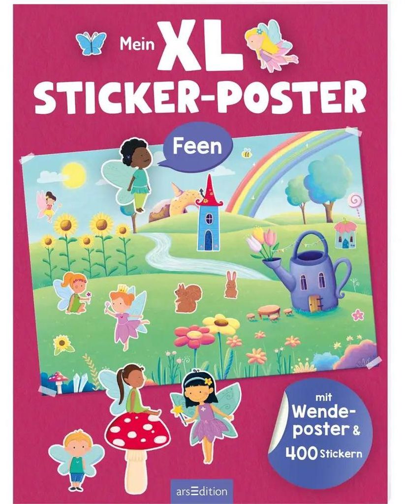 arsEdition Mein XL Sticker-Poster Feen