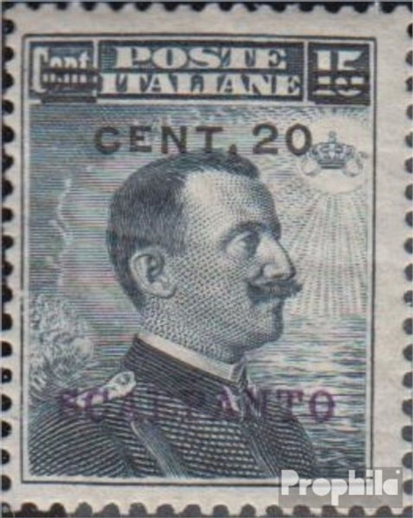 Briefmarken Ägäische Inseln 1912 Mi 10XI postfrisch Aufdruckausgabe Scarpanto