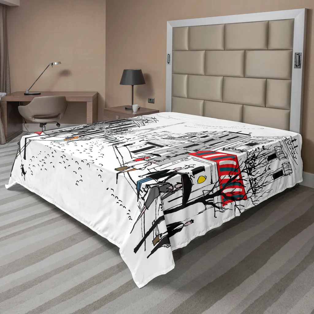 Lenzuolo Sopra Paris ABAKUHAUS 244x205cm | Microfibra Morbida Decorativa