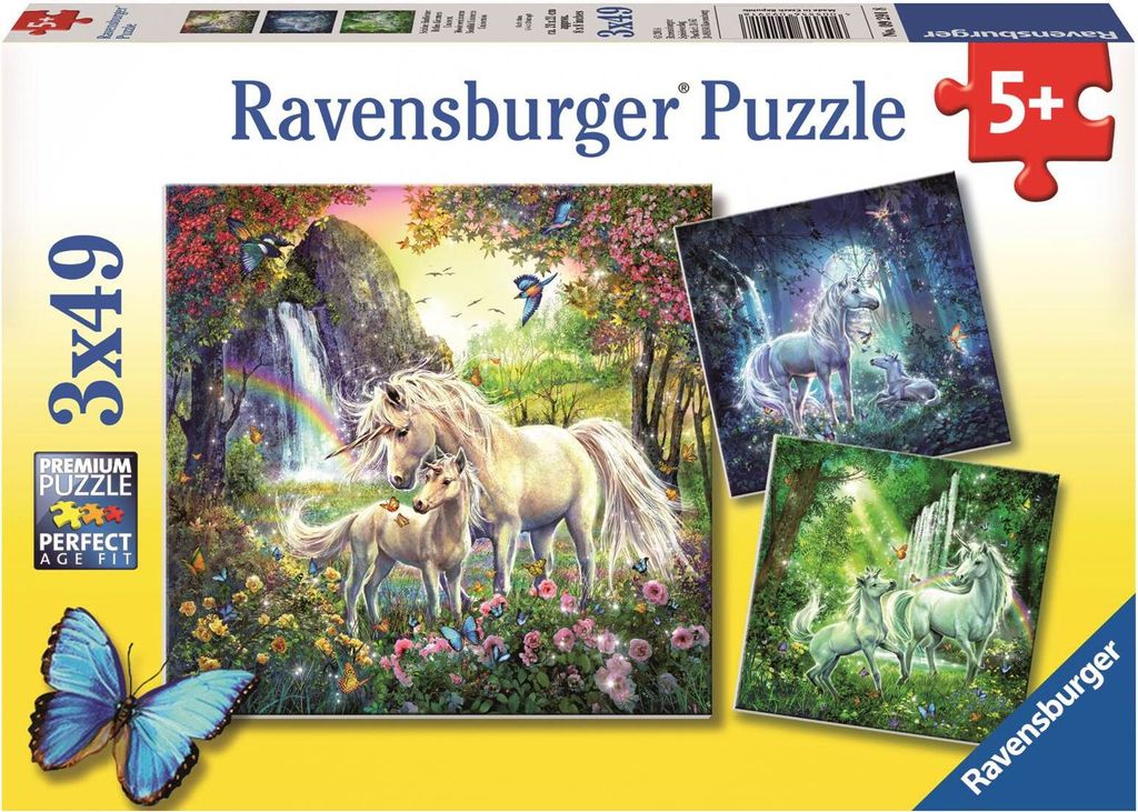 3 x 49 pièces Ravensburger Kinder Puzzle Les belles Image du produit 