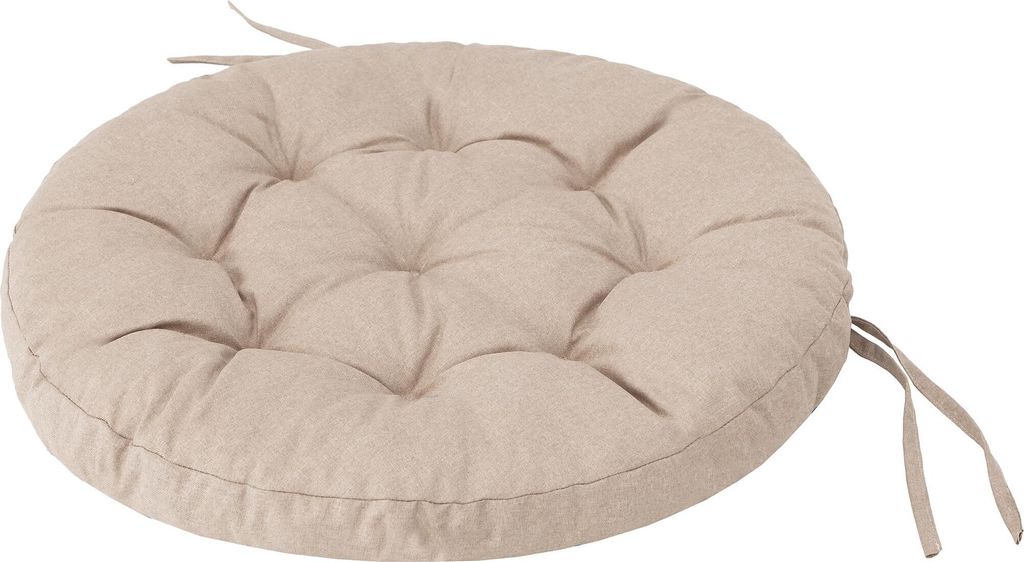 Rundkissen STORK für Hängesessel & Schaukel Bocianie Gniazdo Ø65 cm grau 8 cm dick wetterfest – HobbyGarden