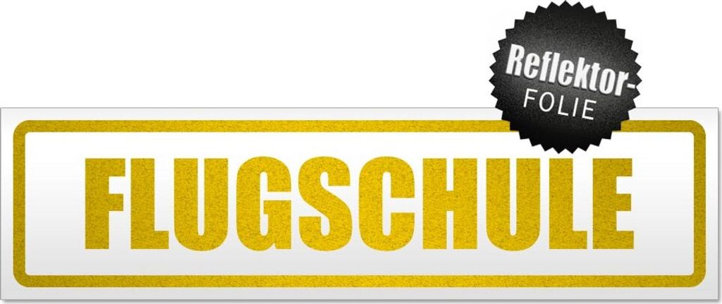 Flugschule Magnetschild Schild magnetisch