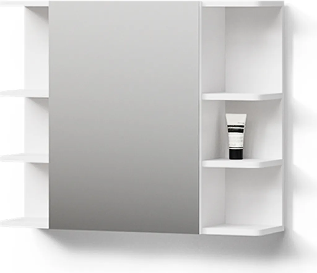 Armadietto a Specchio Livinity Fucino 79.6x64cm | Design Bianco Moderno