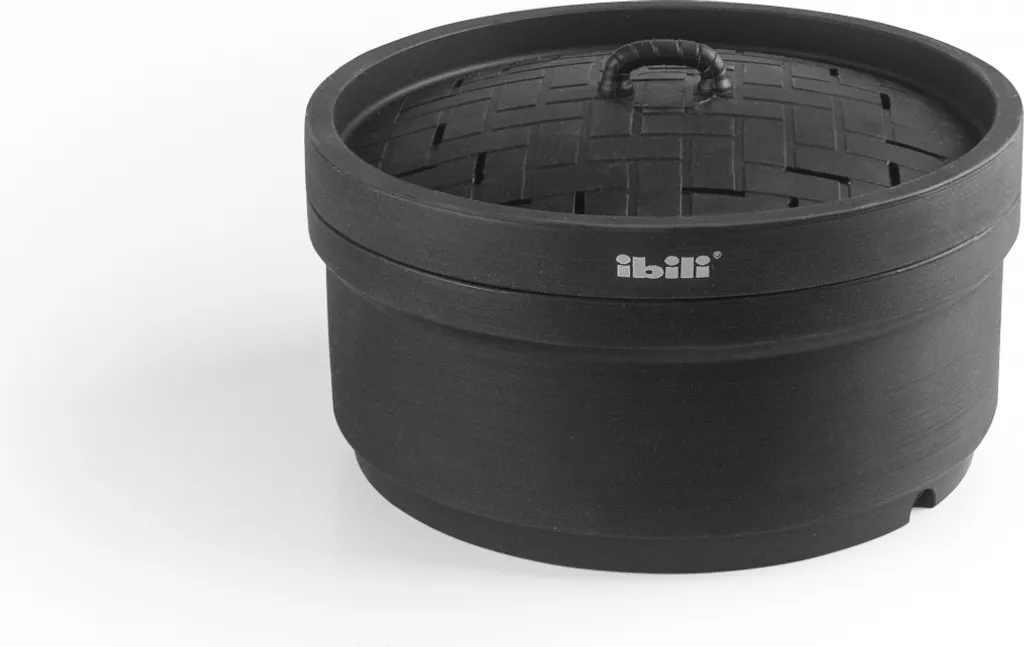 Cestello Vapore Silicone Ibili 18 cm Nero - Qualità Professionale Ibili