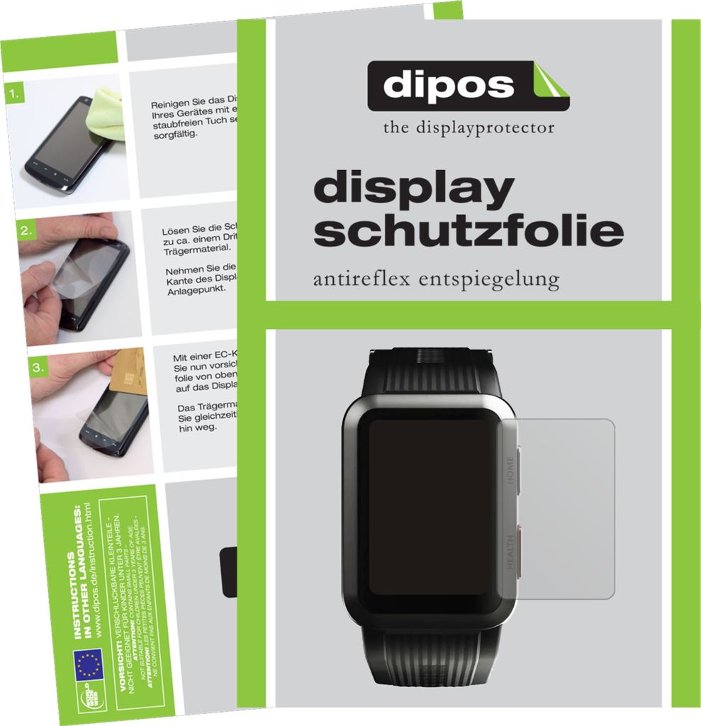 2x Schutzfolie für Huawei Watch D matt Displayschutzfolie Folie Display Schutz dipos