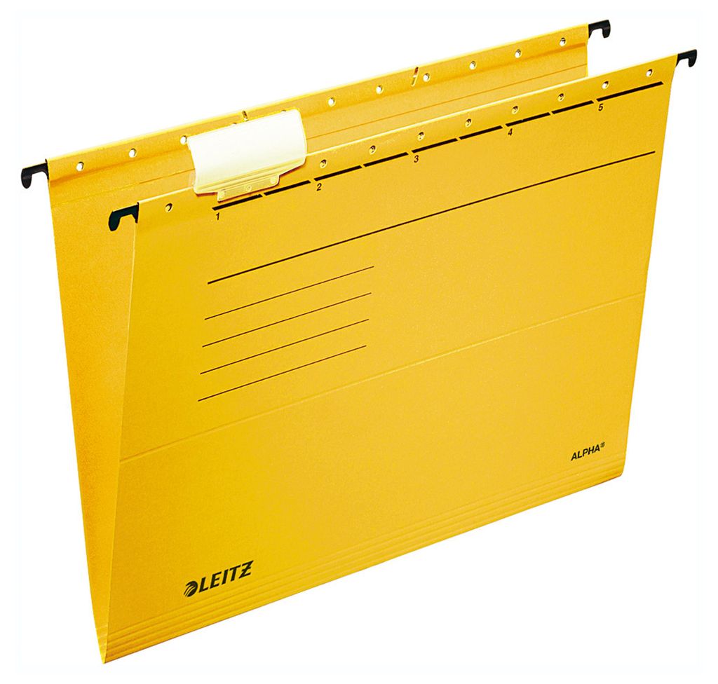 Esselte Leitz Alpha - A4 - Karton - Gelb - Kunststoff - Produktbild 