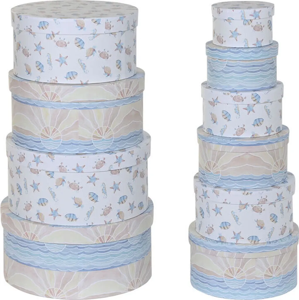 Boîtes de rangement empilables pour chambre d'enfant en carton décoré