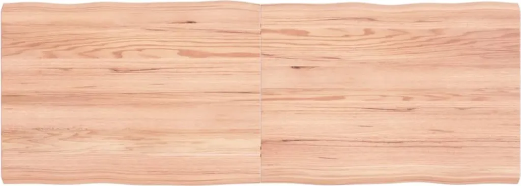 Piano Tavolo 140x50 cm Legno Massiccio Bordo ad Albero | vidaXL