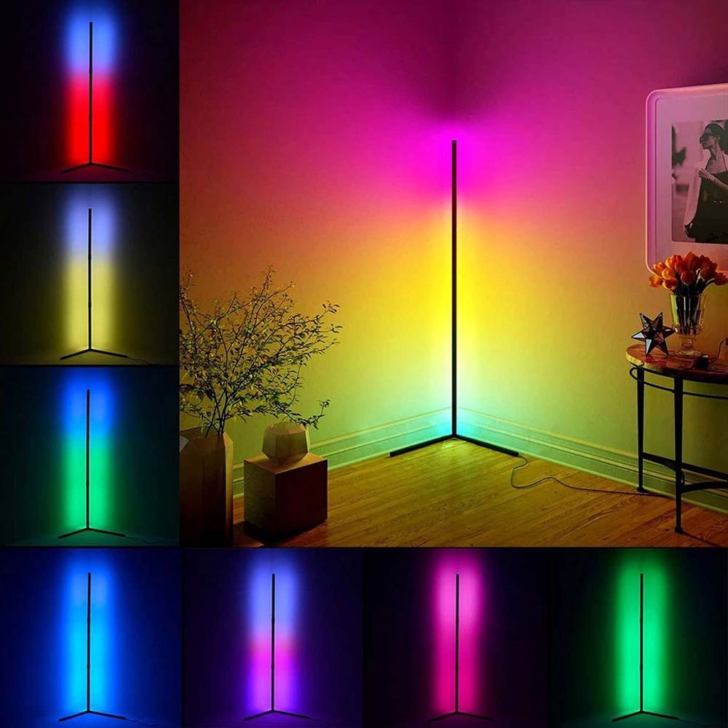 LED Stehlampe Stehleuchte RGB Dimmbar Atmosphäre Lampe Produktbild 9