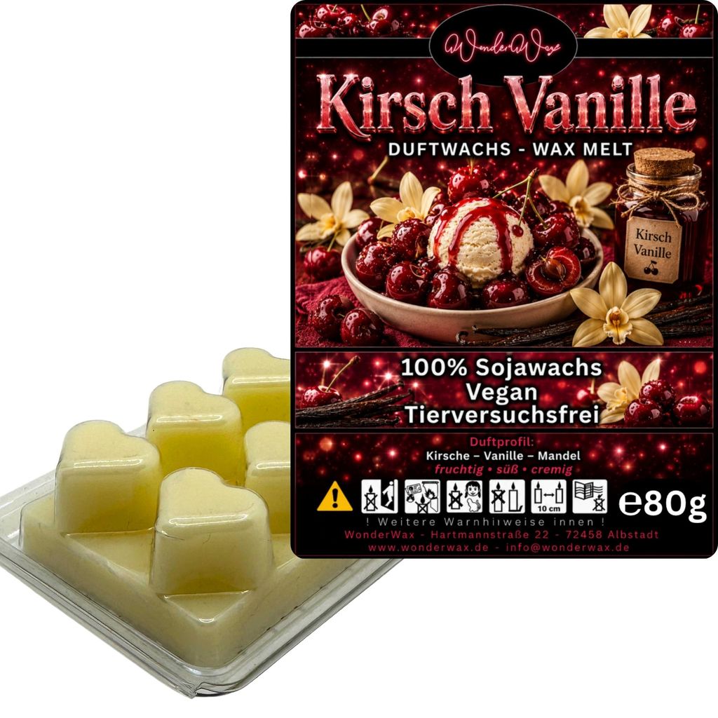 WonderWax Duftwachs Wax Melts für Duftlampe, 6 Herzen Duftmelt Wachsmelt Sojawachs Duftwachs Würfel für Raumdüfte, Wachs Duftöl Winter Indoor ...