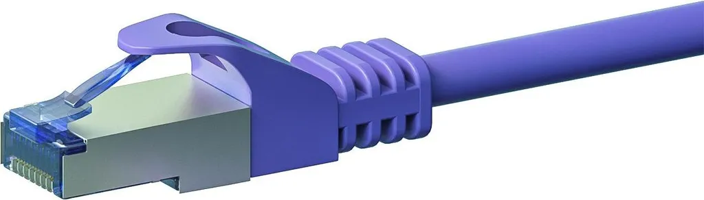 Cavo di Rete CAT 6a LSOH 2m Viola | S/FTP Schermato Alta Velocità 10Gbps