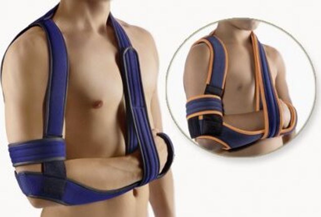 Bort OmoBasic Schulter-Arm-Adduktionsorthese nach Gilchrist, blau>>>>Gr. 0