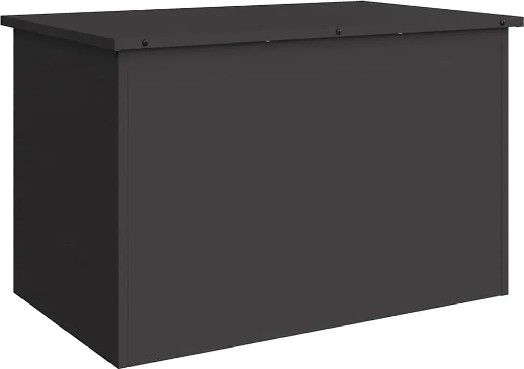 Box da esterno nero 80 x 50,5 x 50 cm Acciaio