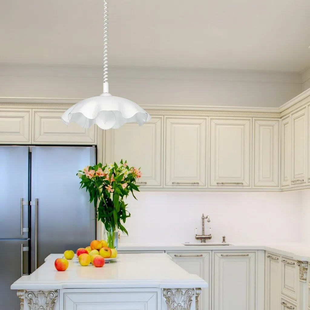 Suspension Blanche 420mm Rabalux 4675 : Éclairage Large Style E27