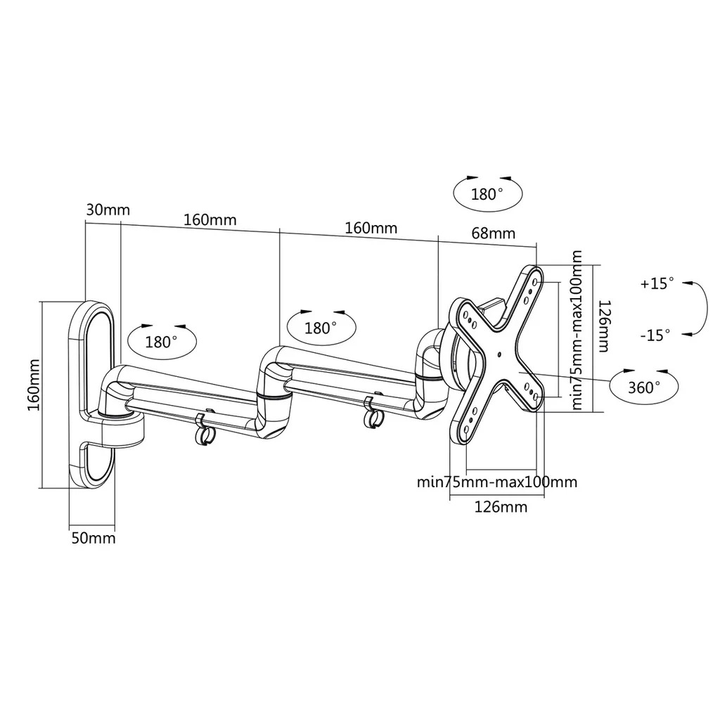 Support écran orientable et inclinable VALUE pour un confort total - 3