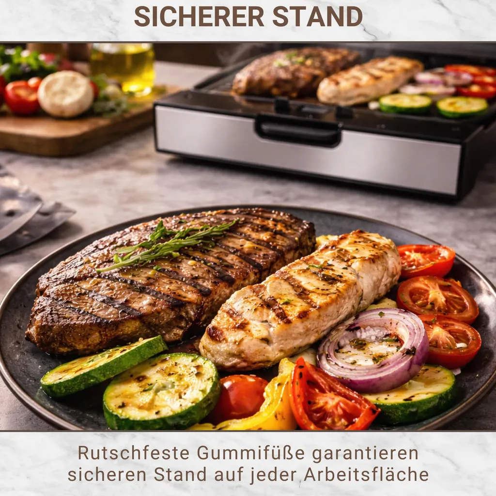 Gril de table pour viandes et paninis Gusto à plaques interchangeables - 7