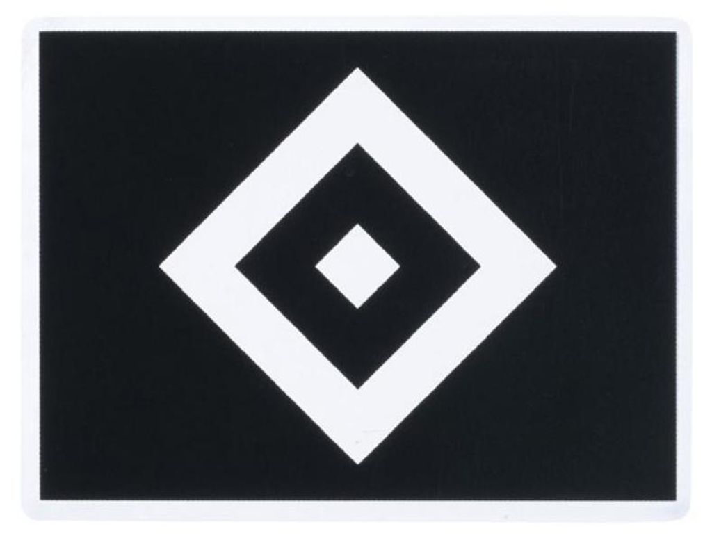 Hamburger SV HSV adesivo calcio diamante nero Immagine del prodotto 