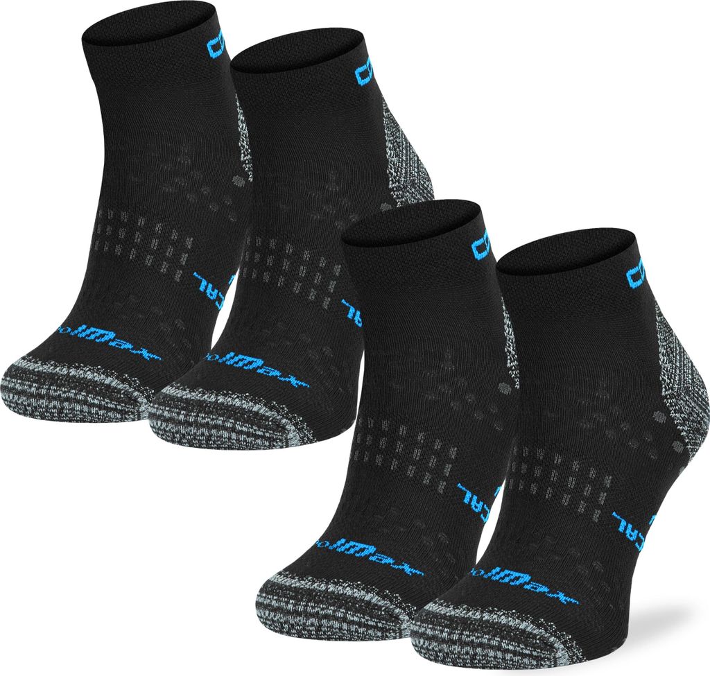 SKIETY Sport Laufsocken Comodo Run5, Wandersocken - Schwarz - 43-46 - 2 Paare