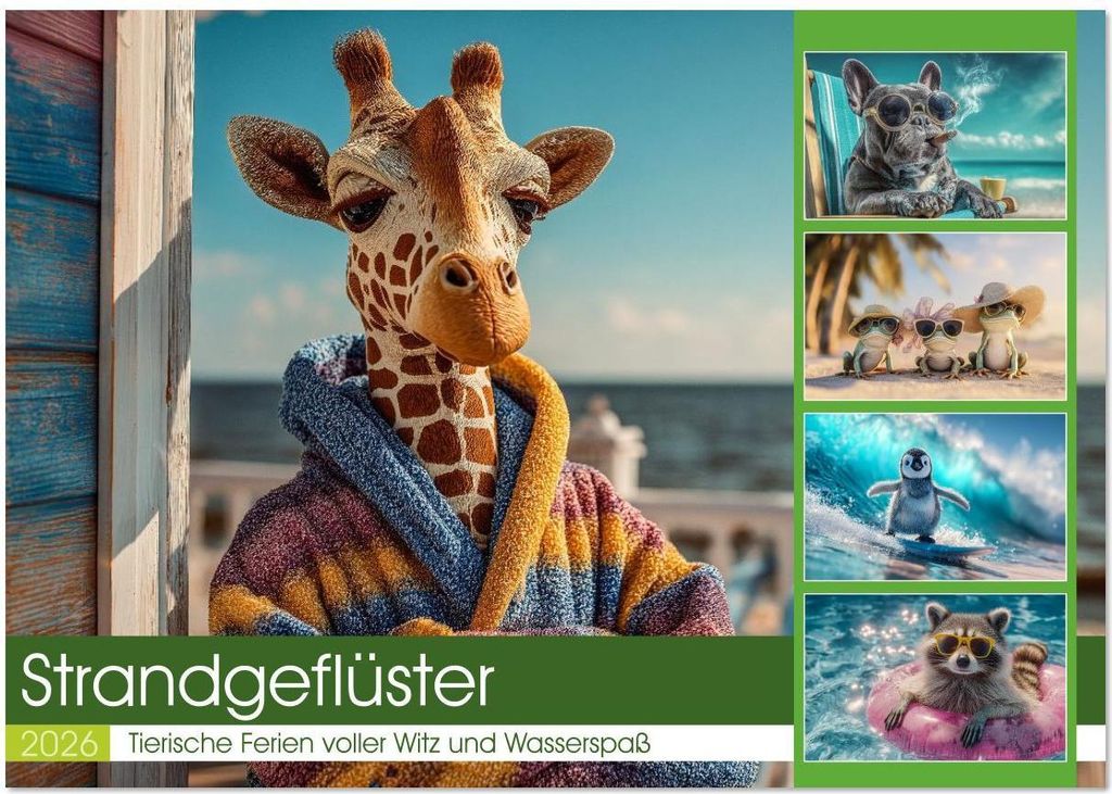 Strandgeflüster (Wandkalender 2026 DIN A3 quer), CALVENDO Monatskalender