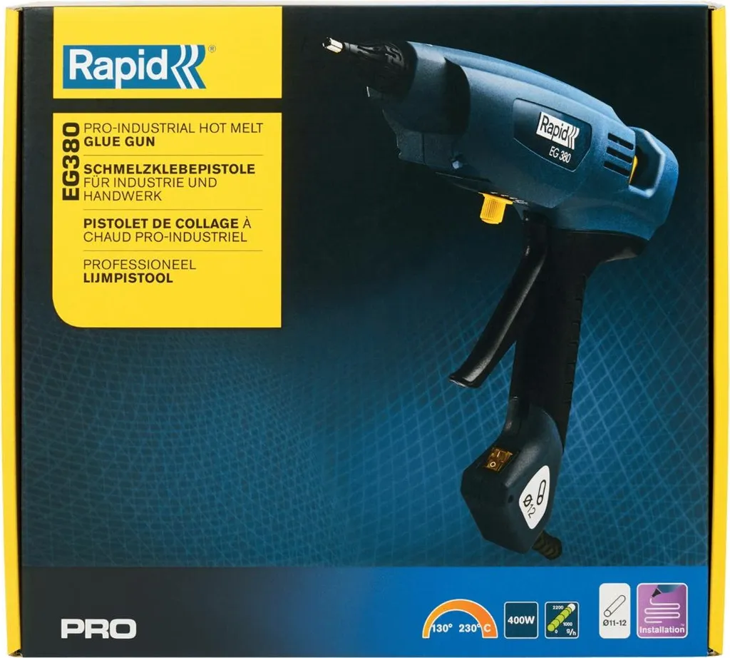 Pistolet à colle Rapid EG380 Pro : fini les débits lents en atelier