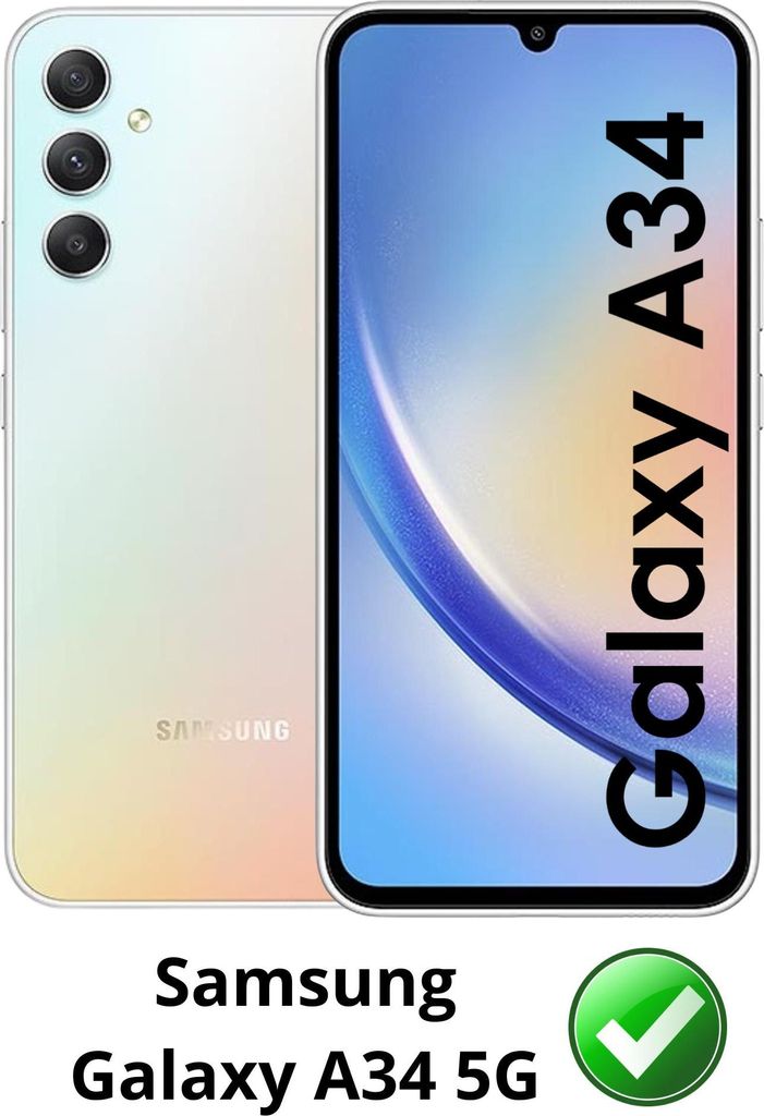 Verre trempé pour Samsung Galaxy A34 5G [2 pièces] Film de Image du produit 