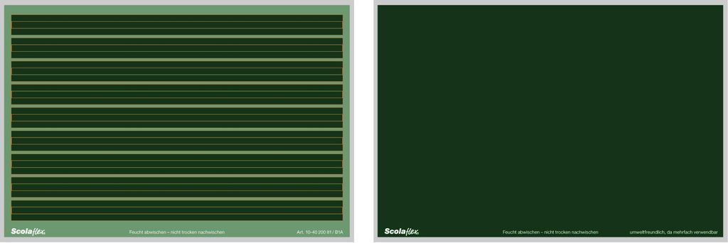 Schülertafel Scolaflex B1A 259x177mm unzerbrechlich Produktbild 