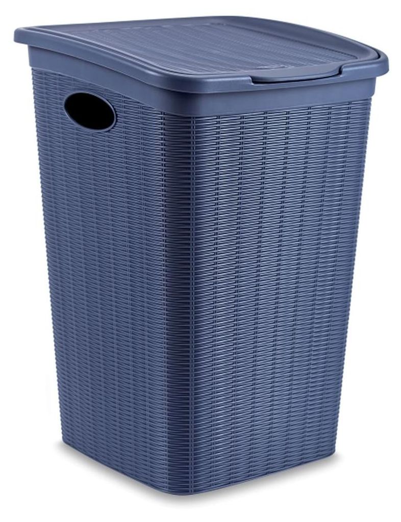 Koš na prádlo Elegance 50 l, modrý Obrázok produktu 