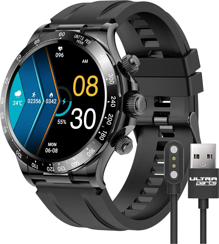 Smartwatch GX11 Schwarz: Il Tuo Coach Digitale da Polso Impermeabile