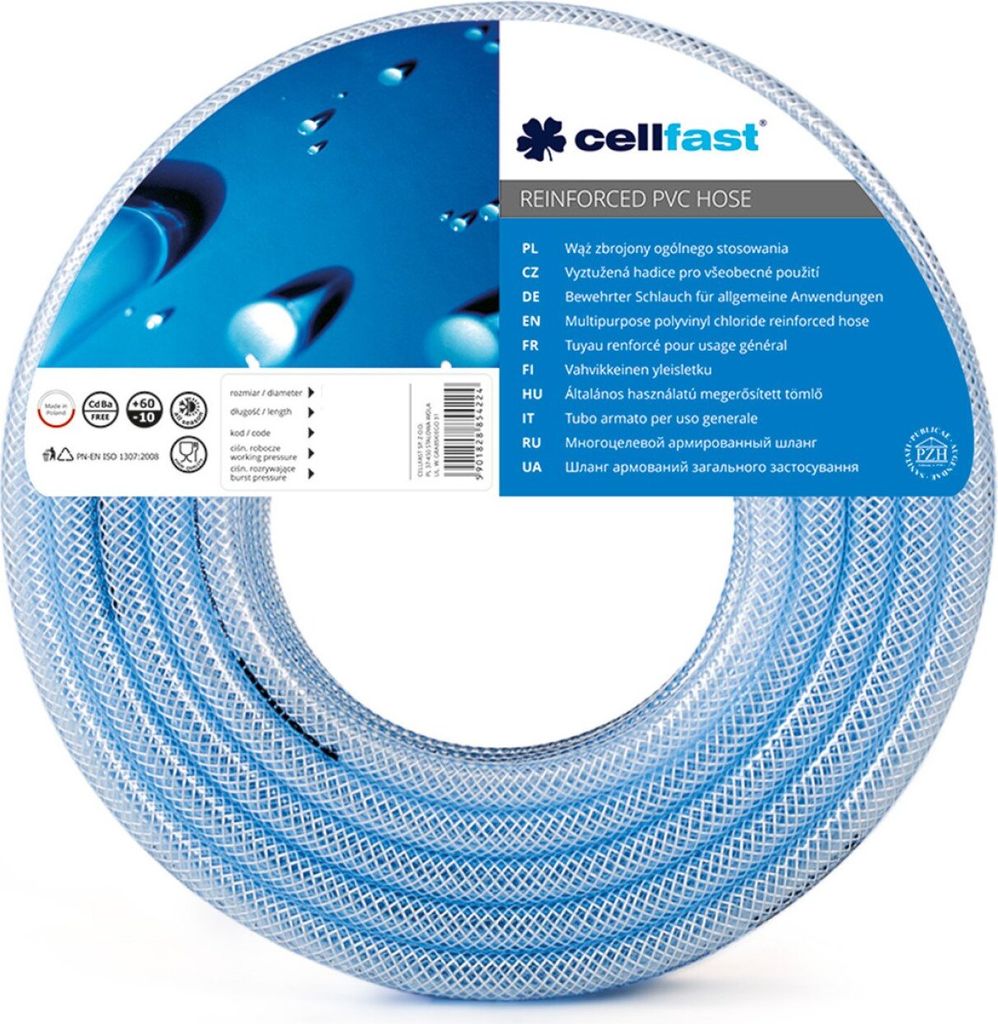 CELLFAST ALLZWECKSCHLAUCH VERSTÄRKT 16,0 x 3,5 30 mb PL Produktbild 