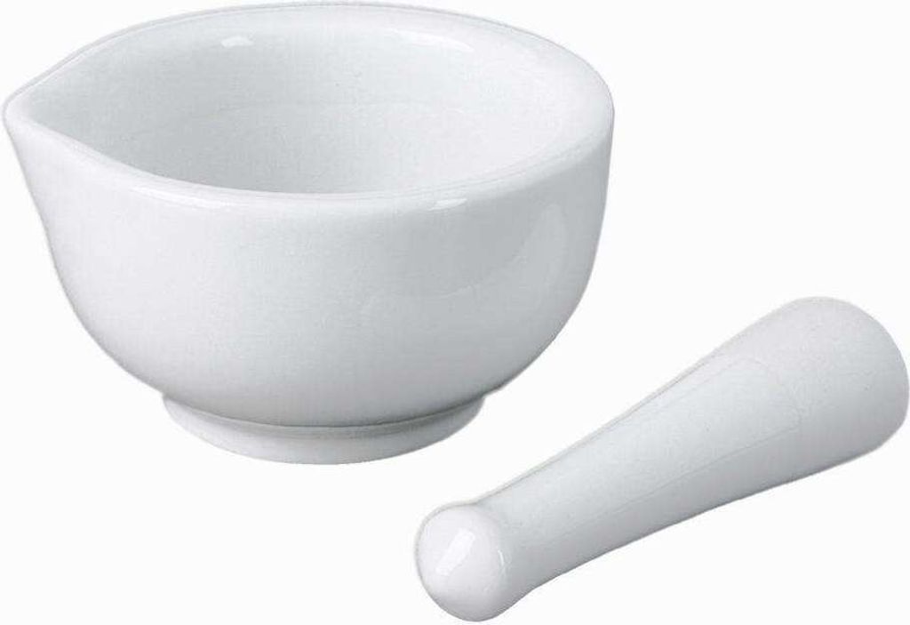 Mörser Keramik Ø8cm weiß Produktbild 