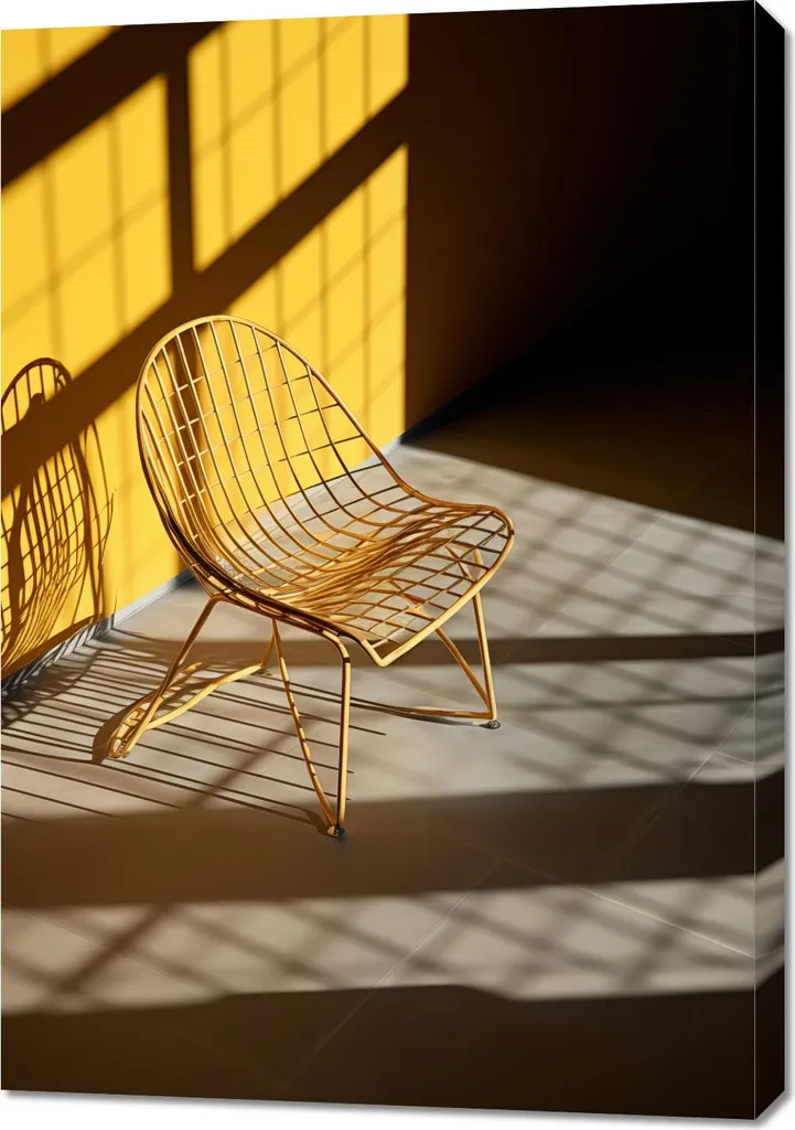 Affiche dorée Vertige 70 x 100 cm | Cadre déco aux reflets lumineux