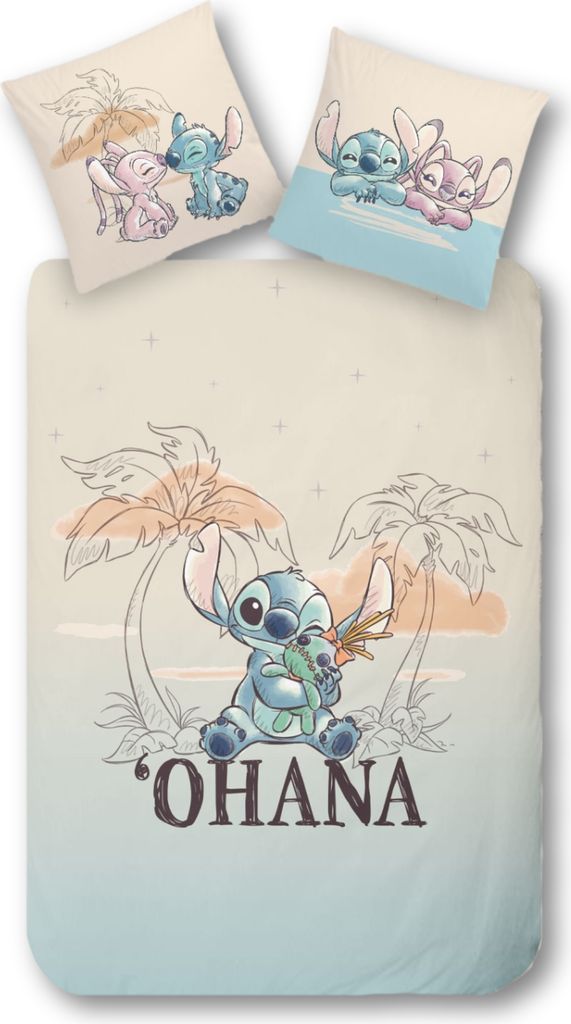 Bettwäsche Disney's Lilo & Stitch "OHANA" 135x200 + 80x80 Produktbild 