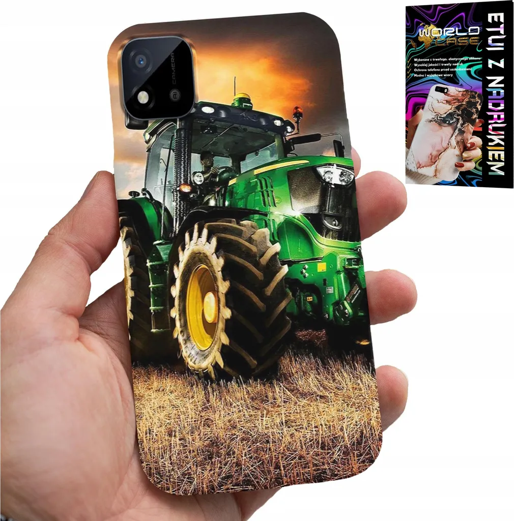 Custodia per Realme C11 2021 Serie Agricoltura + Vetro Protezione Display