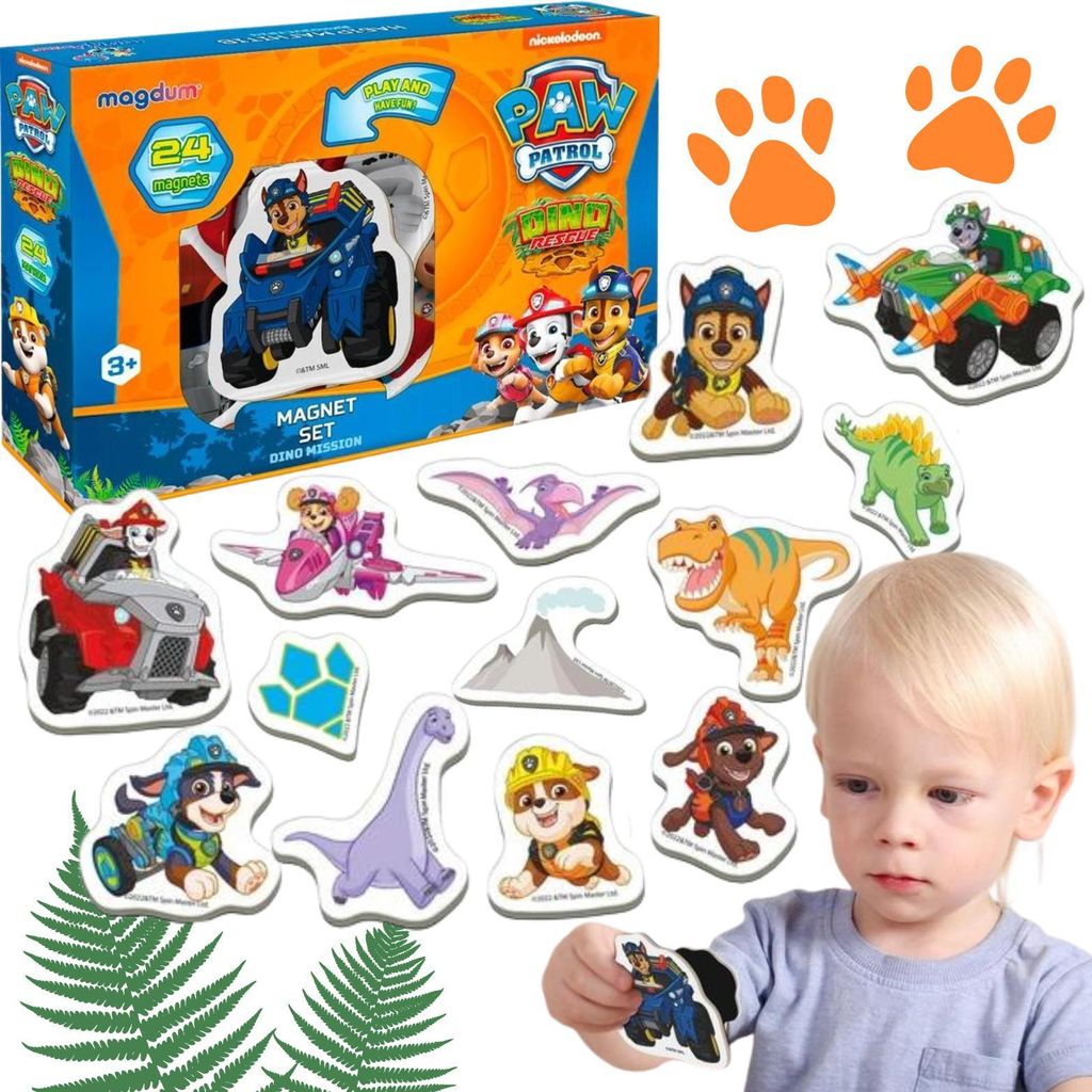 Zestaw Magnesów Psi Patrol Dino Paw Patrol Pieski Układanka Zdjęcie produktu 